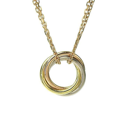 Cartier Trinity Necklace B7218200 18K Yellow Gold 18K White Gold 18K Pink Gold