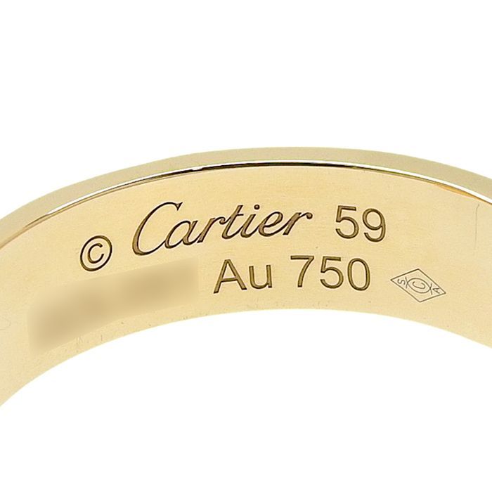 Cartier Love Ring Classic Model 18K Pink Gold 750 Pink Gold #59 Approx 19