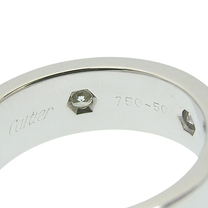 Cartier Love 6P Diamond Ring B4026050 18K White Gold 750 White Gold Diamond #50