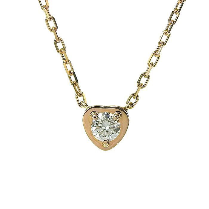 Cartier Diamants Léger Heart Diamond Necklace B7059400 18K Pink Gold 750 Pink