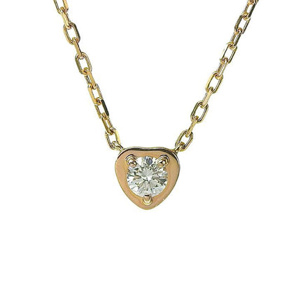 Cartier Diamants Léger Heart Diamond Necklace B7059400 18K Pink Gold 750 Pink