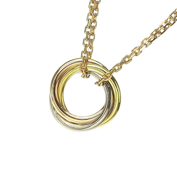 Cartier Trinity Necklace B7218200 18K Yellow Gold 18K White Gold 18K Pink Gold