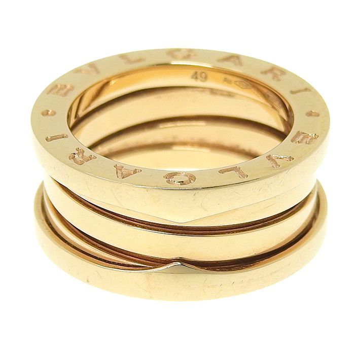 Bvlgari Bulgari B-zero1 3 Band Ring 18K Pink Gold 750 Pink Gold #49 Equivalent