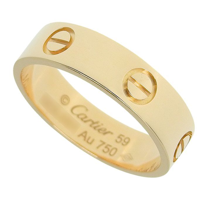 Cartier Love Ring Classic Model 18K Pink Gold 750 Pink Gold #59 Approx 19