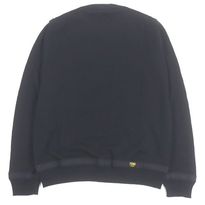 □fendi 2020 Fzy131 Side Logo Label Light Hand Sweater Long Sleeve Knit Black 44