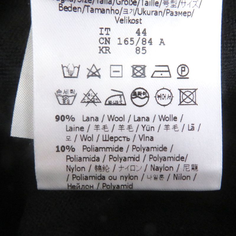 □fendi 2020 Fzy131 Side Logo Label Light Hand Sweater Long Sleeve Knit Black 44