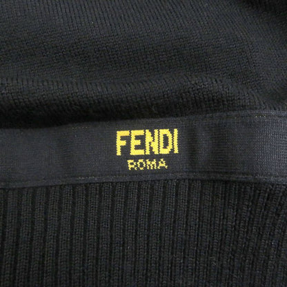 □fendi 2020 Fzy131 Side Logo Label Light Hand Sweater Long Sleeve Knit Black 44