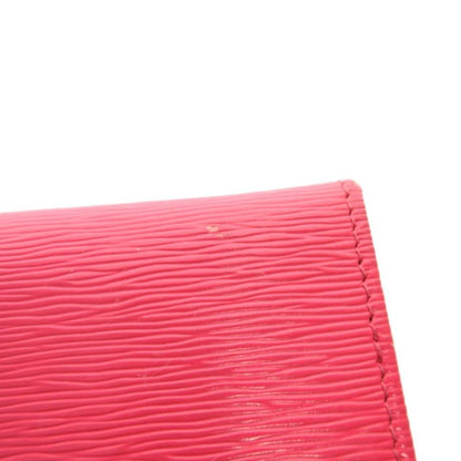 Prada Saffiano Key Case Leather Genuine Pink 4strands JS
