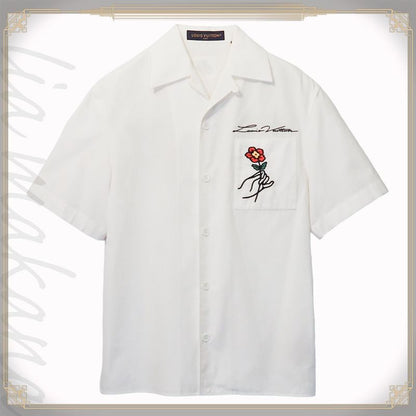Louis Vuitton Short Sleeve Shirt Short Sleeve Tops Men's Marque Lvuitton