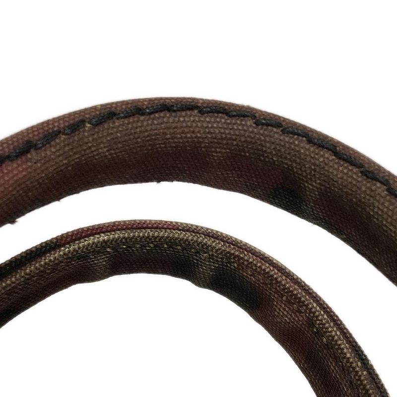 Prada Tote Bag Canapa B2642b Black And Red Camouflage Pattern