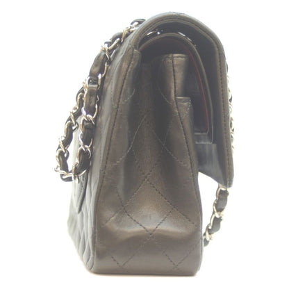 Chanel A01112 No 14 Black Lamb Silver Hardware W Flap Matelasse 25