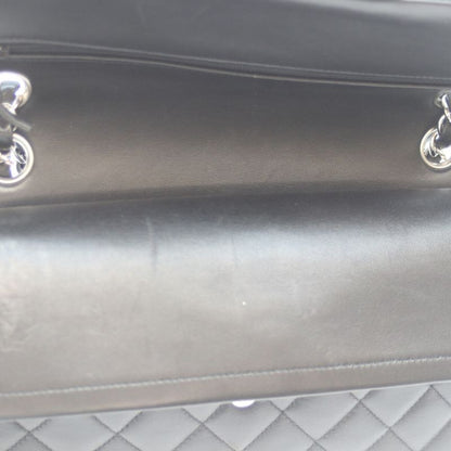 Chanel A01112 No 14 Black Lamb Silver Hardware W Flap Matelasse 25
