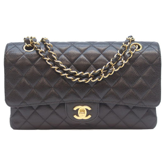 Chanel No 23 A01112 Black Caviar Ghardware Matrasse 25