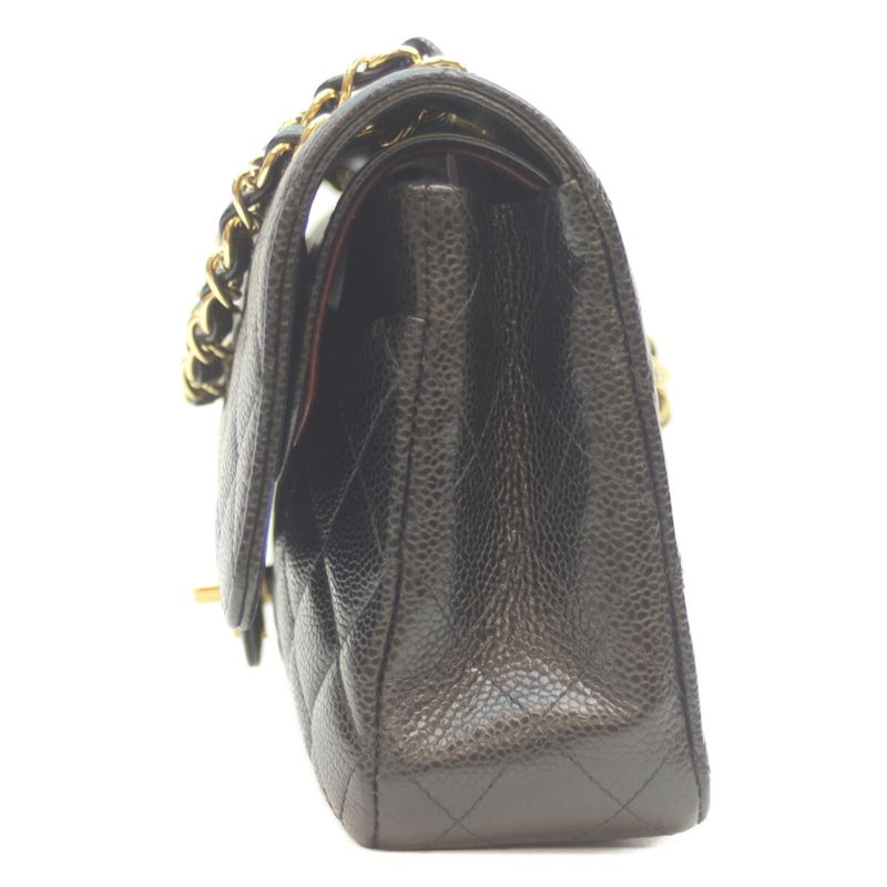 Chanel No 23 A01112 Black Caviar Ghardware Matrasse 25