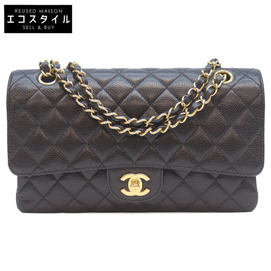 Chanel No 23 A01112 Black Caviar GHW Matrasse 25