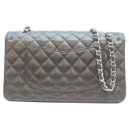 Chanel No 21 A01112 Black Caviar Silver Hardware Matelasse 25