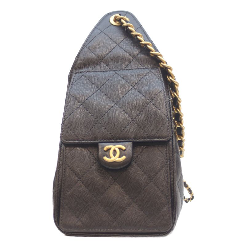 Chanel 25SS As5293 Black Caviar Grained Calfskin Ghardware Chanel 25 Small
