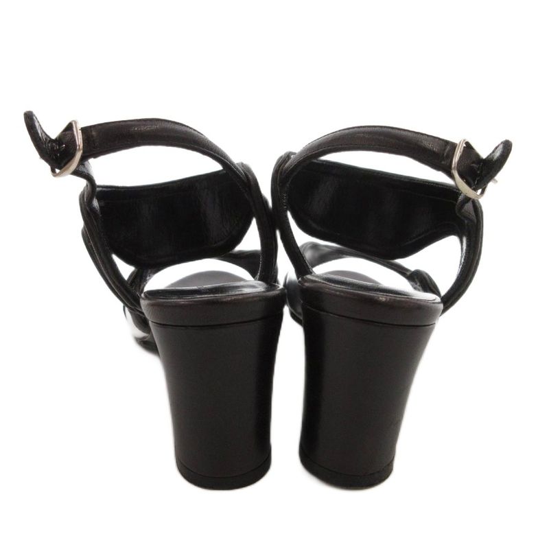 Balenciaga Strap Sandals Bicolor Leather Bicolor Leather Vibram Sole 35.5 Black