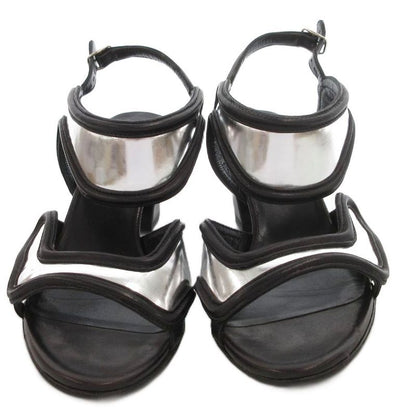 Balenciaga Strap Sandals Bicolor Leather Bicolor Leather Vibram Sole 35.5 Black