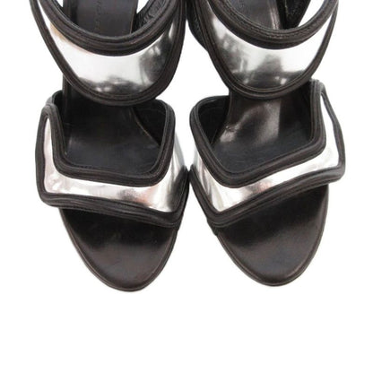 Balenciaga Strap Sandals Bicolor Leather Bicolor Leather Vibram Sole 35.5 Black