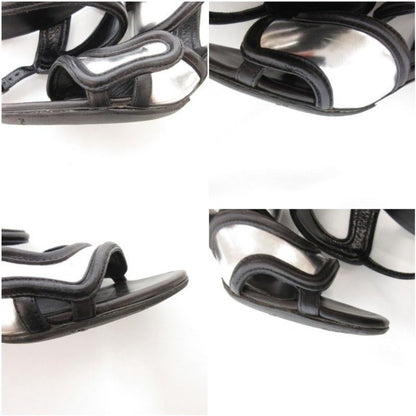 Balenciaga Strap Sandals Bicolor Leather Bicolor Leather Vibram Sole 35.5 Black