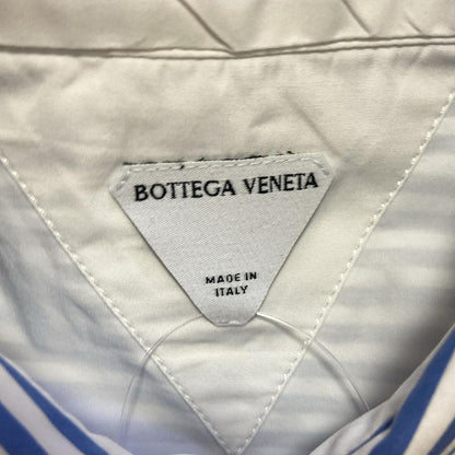 Bottega Veneta Long Sleeve Shirt Blouse Size 40 M Women - White And Blue Stripe