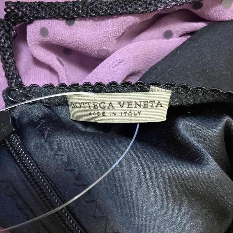 Bottega Veneta Dress Size 44 L Women's - Black Purple And Dark Gray Sleeveless