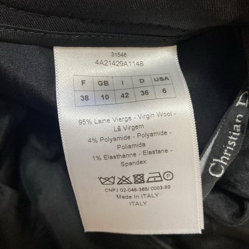 DIOR Christian Dior Pants Size I42 M Women - Black Full Length 941r72a6944