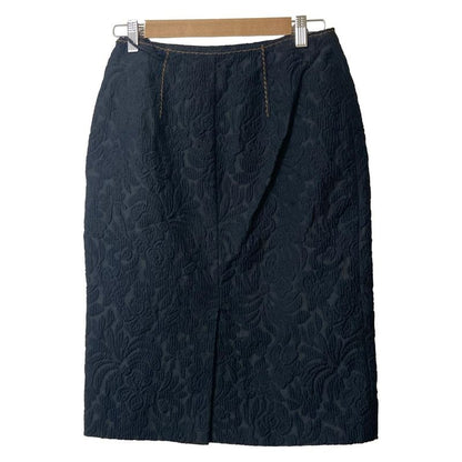 Prada Skirt Size 40 M Women - Black And Brown Knee Length Floral Pattern
