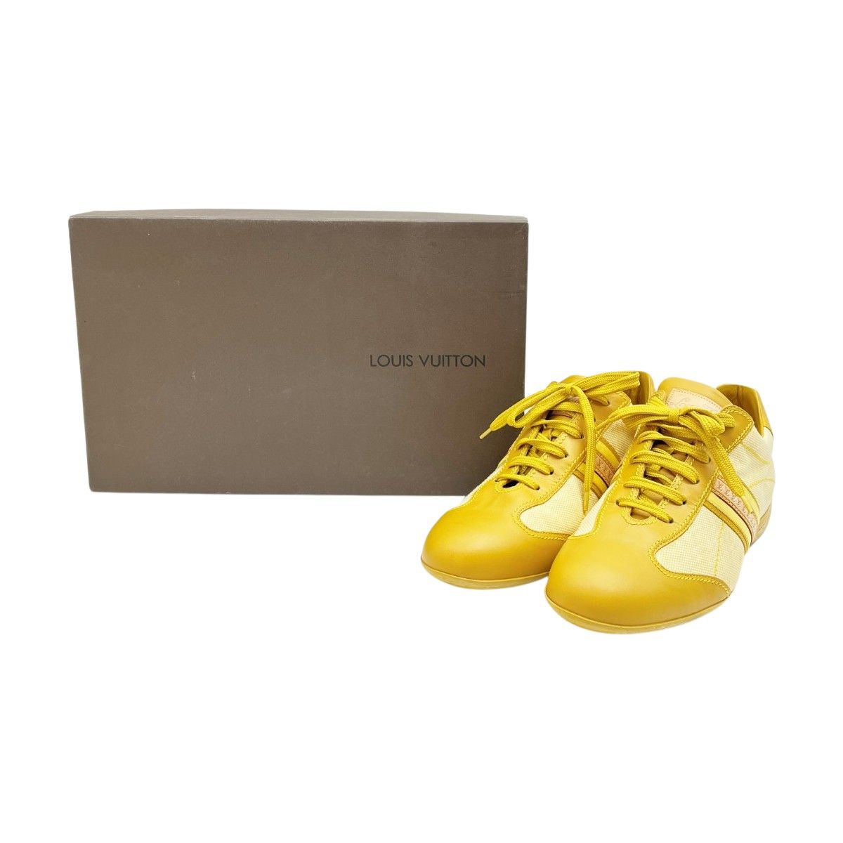 Louis Vuitton Sneakers Go1016 Beige X Yellow
