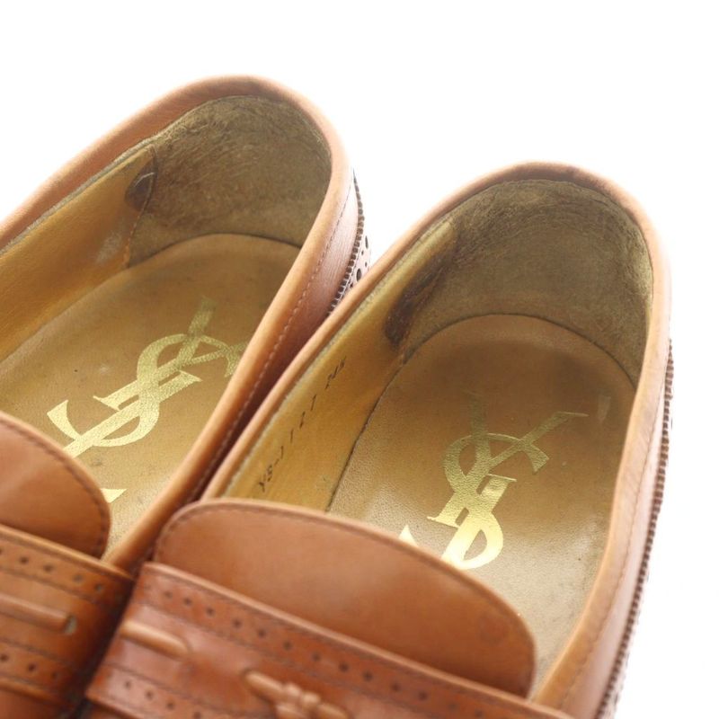 Yves Saint Laurent YVES Saint Laurent Loafer Tassel Leather Genuine Leather