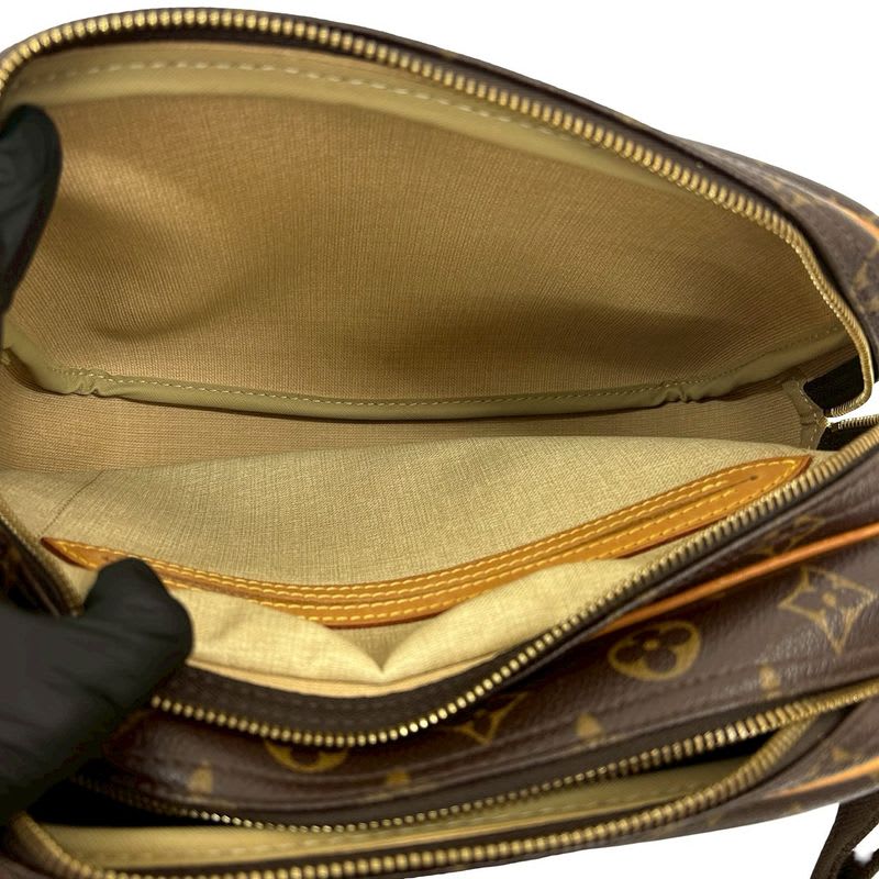 Louis Vuitton Vintage Reporter PM Monogram Leather Shoulder Bag Pochette Brown
