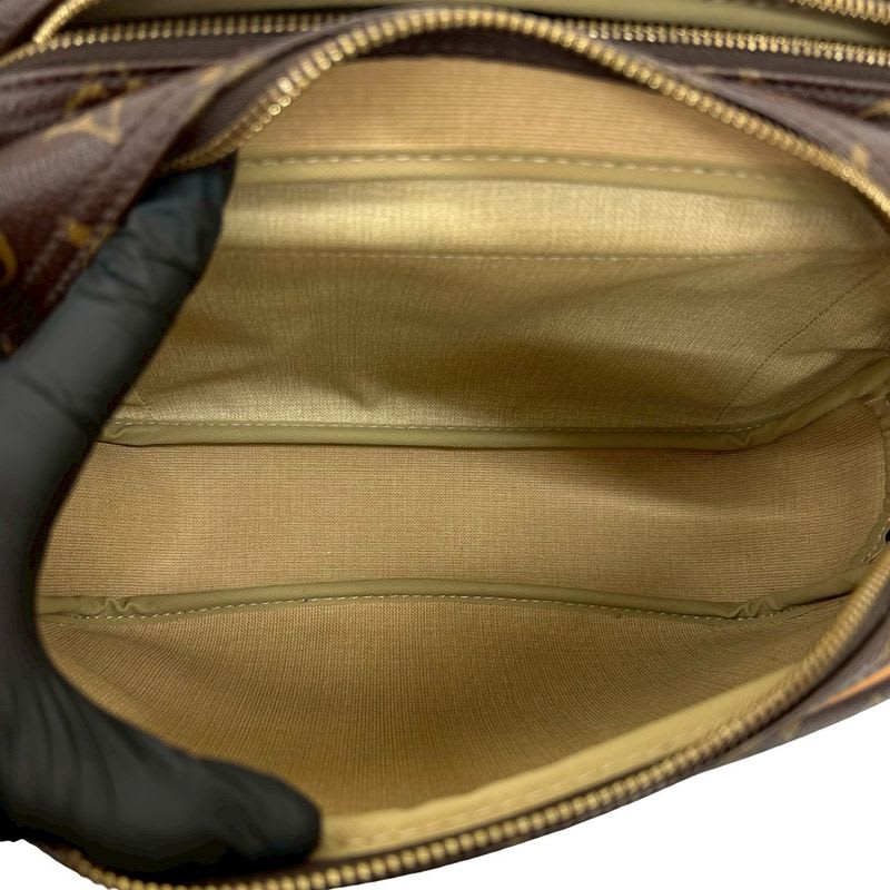 Louis Vuitton Vintage Reporter PM Monogram Leather Shoulder Bag Pochette Brown