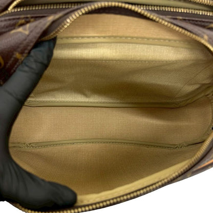 Louis Vuitton Vintage Reporter PM Monogram Leather Shoulder Bag Pochette Brown