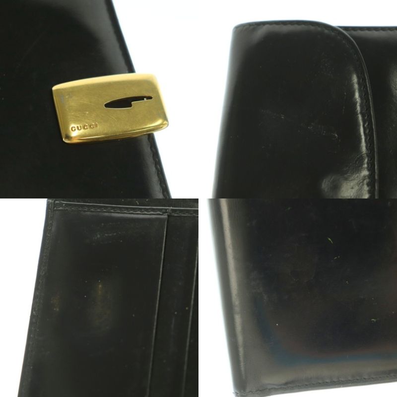 Gucci Wallet Fold Change Purse Black 035 2265 1909 MI - OS - OH