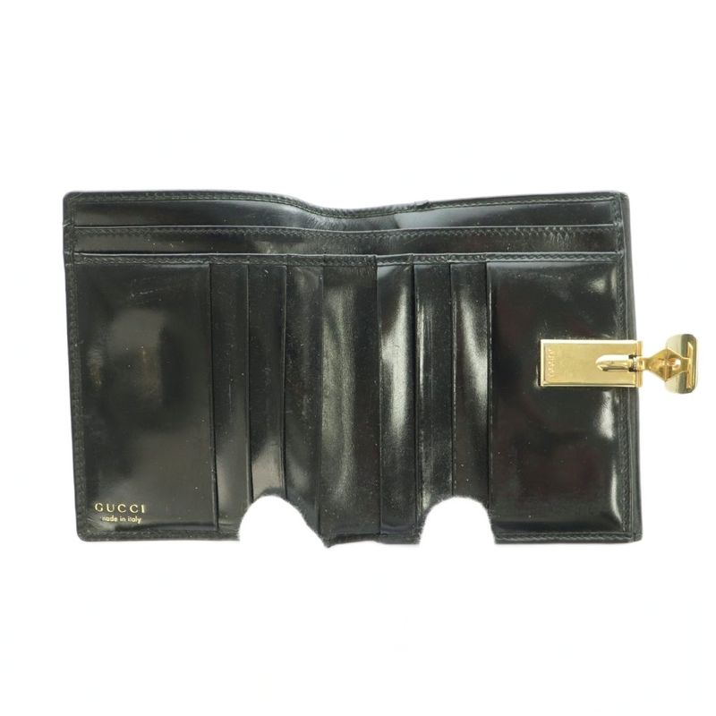 Gucci Wallet Fold Change Purse Black 035 2265 1909 MI - OS - OH
