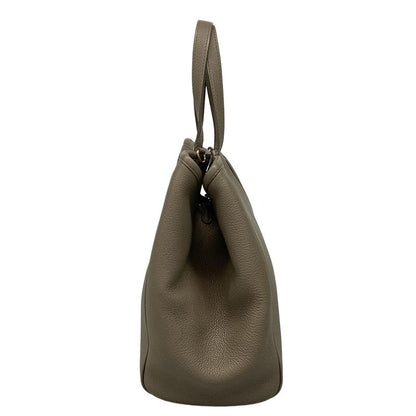 Celine Tote Bag Small Fold Cabas Gray Beige