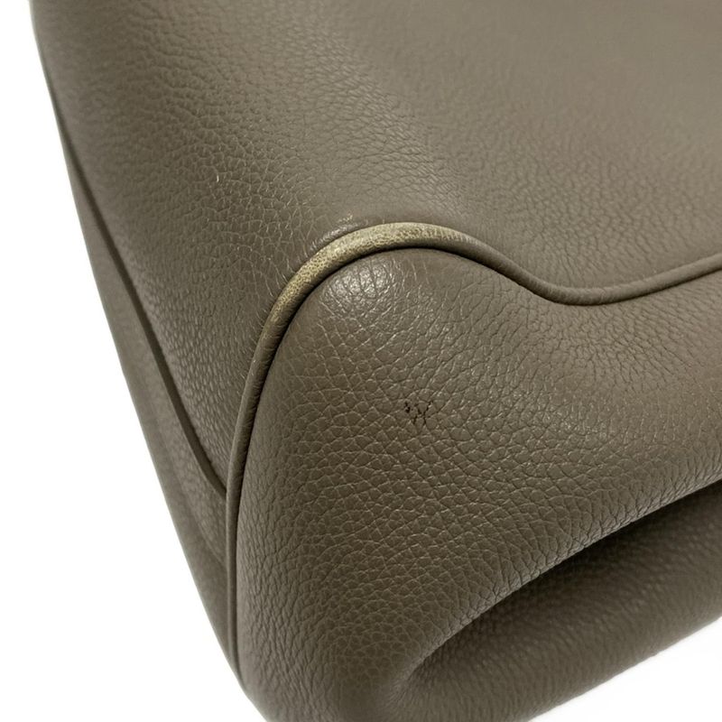 Celine Tote Bag Small Fold Cabas Gray Beige