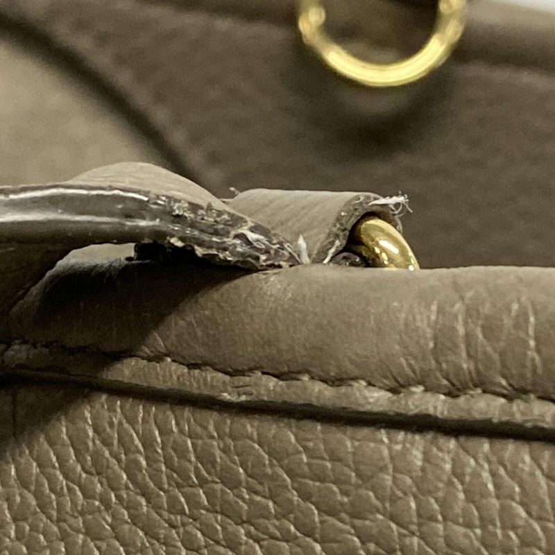 Celine Tote Bag Small Fold Cabas Gray Beige