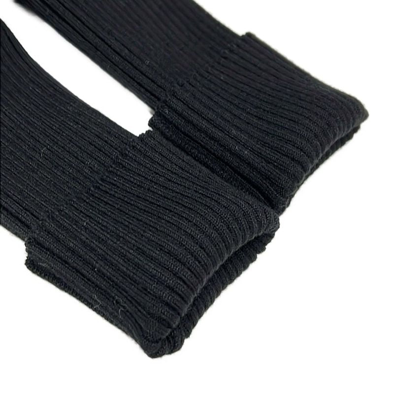 Chanel Dress Size 34 S Women - P47277 Black Long Sleeves Knit Knee Length 2014