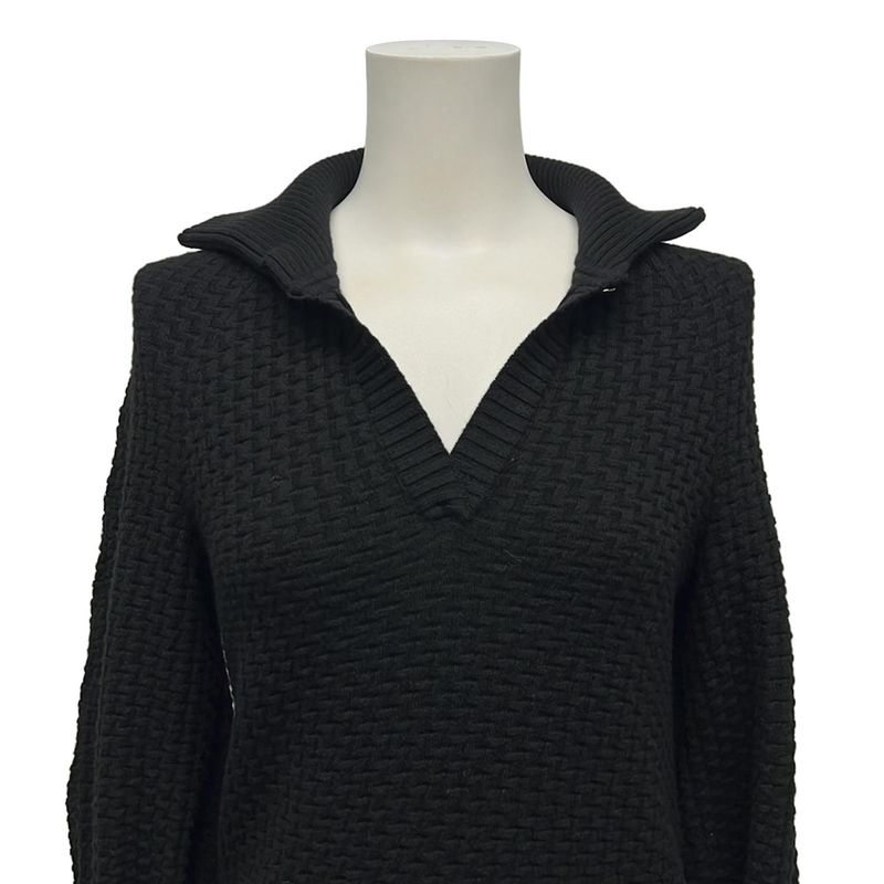 Chanel Dress Size 34 S Women - P47277 Black Long Sleeves Knit Knee Length 2014
