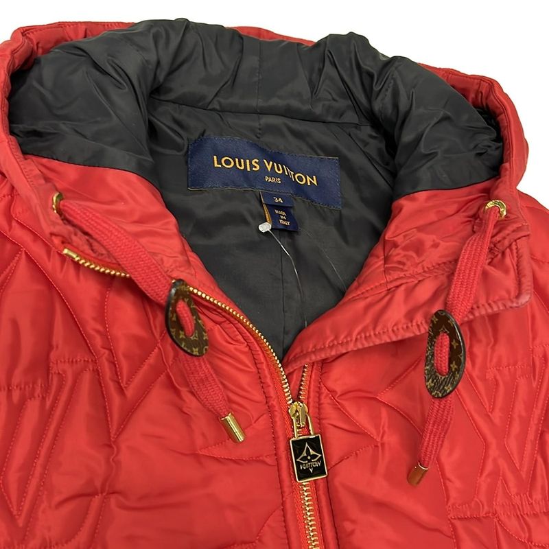 Louis Vuitton Coat Size 34 S Women - Rw231w RX3 Foow24 Red Long Sleeve Quilted