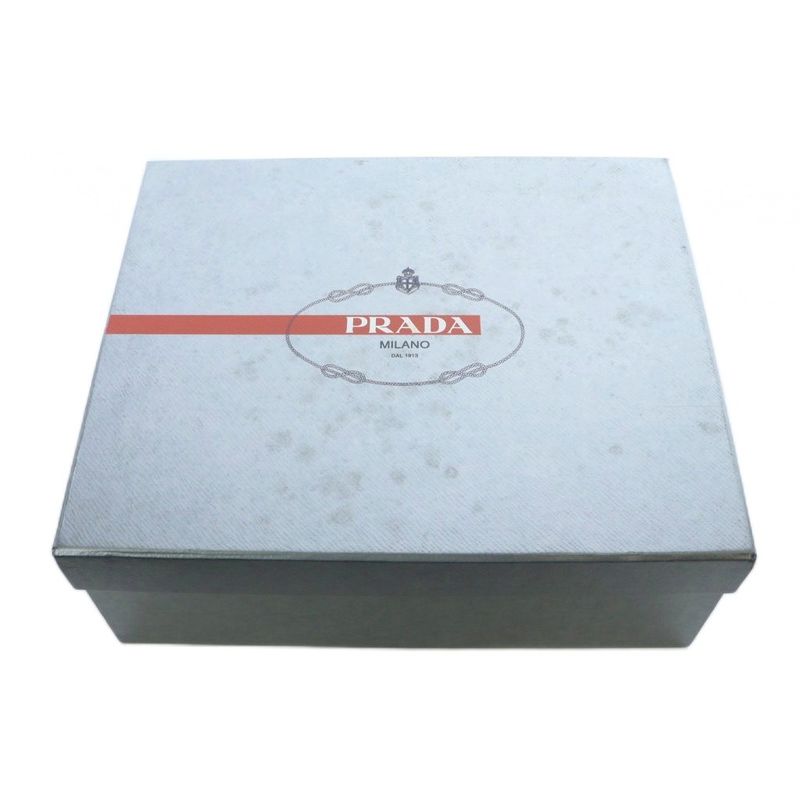 Prada Enamel Ribbon Wedge Sole Sandals Strap Black 35 22cm (8.66in) RI - OS