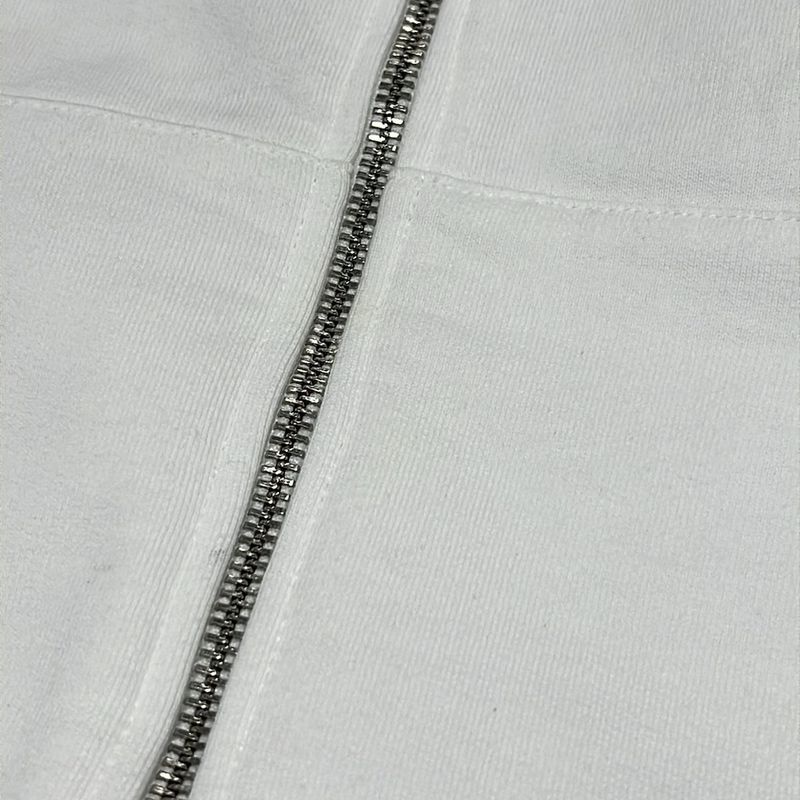 Prada Hoodie Size S Women - White Long Sleeves Zip Up Cotton