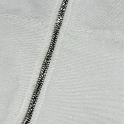 Prada Hoodie Size S Women - White Long Sleeves Zip Up Cotton