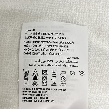 Prada Hoodie Size S Women - White Long Sleeves Zip Up Cotton