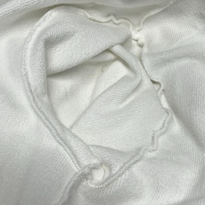 Prada Hoodie Size S Women - White Long Sleeves Zip Up Cotton