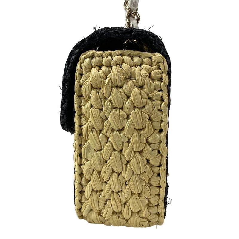 Chanel Shoulder Bag Mini Flap Bag As4556 B14884 Nt366 Beige Black And White