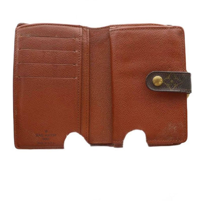 Louis Vuitton Portefeuille Viennois Wallet Fold Change Purse Monogram Brown