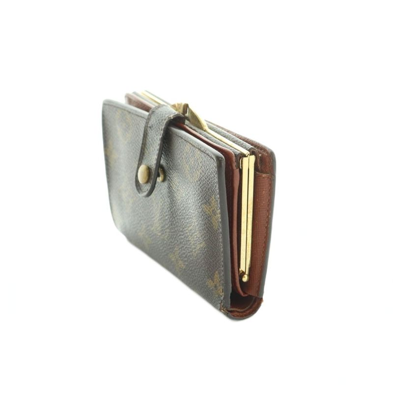 Louis Vuitton Portefeuille Viennois Wallet Fold Change Purse Monogram Brown